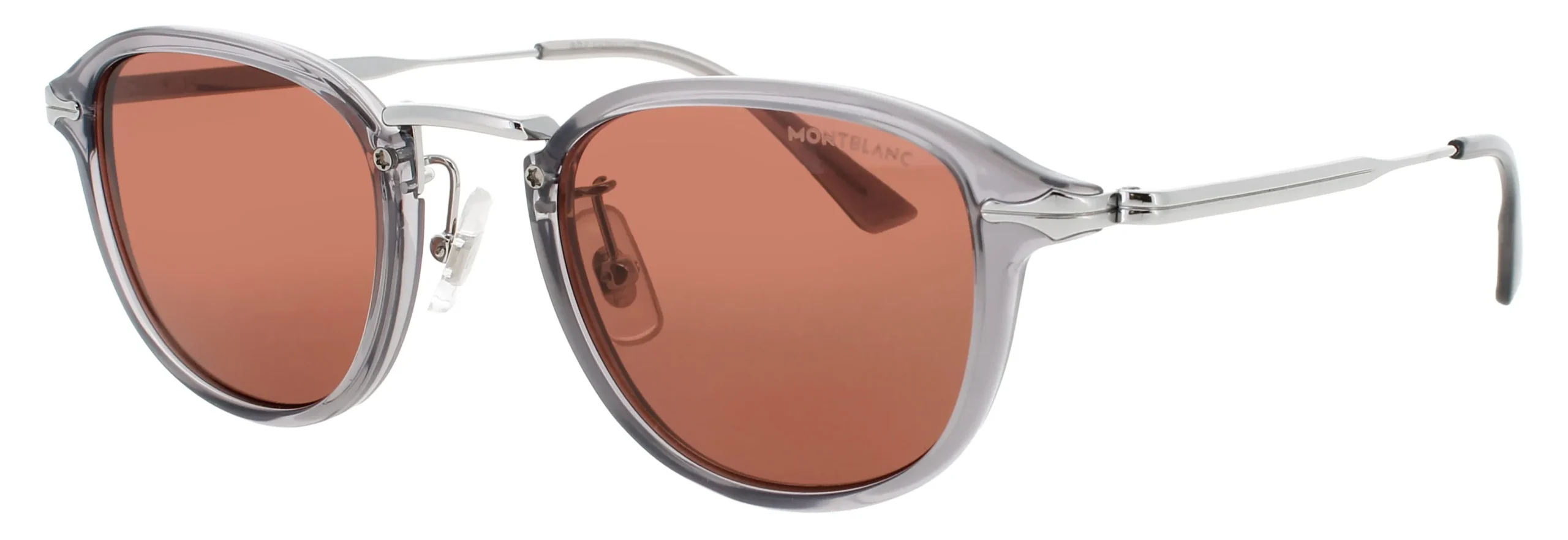 Montblanc MB0336S 004 Sunglasses Grey 48mm Men