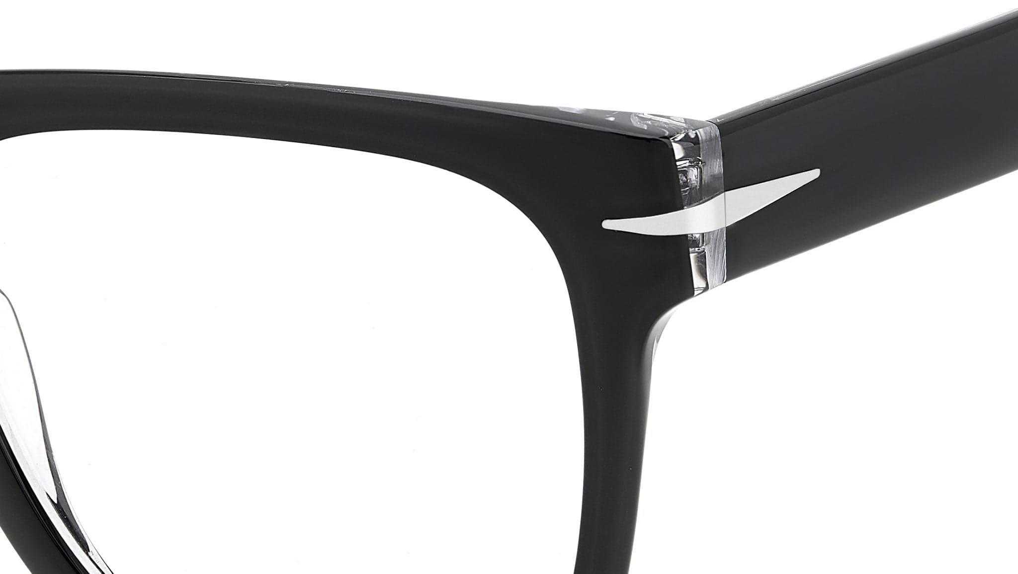 David Beckham DB 7020/FLAT 07C5 00 Eyeglasses Black On Clear 51mm Men 4