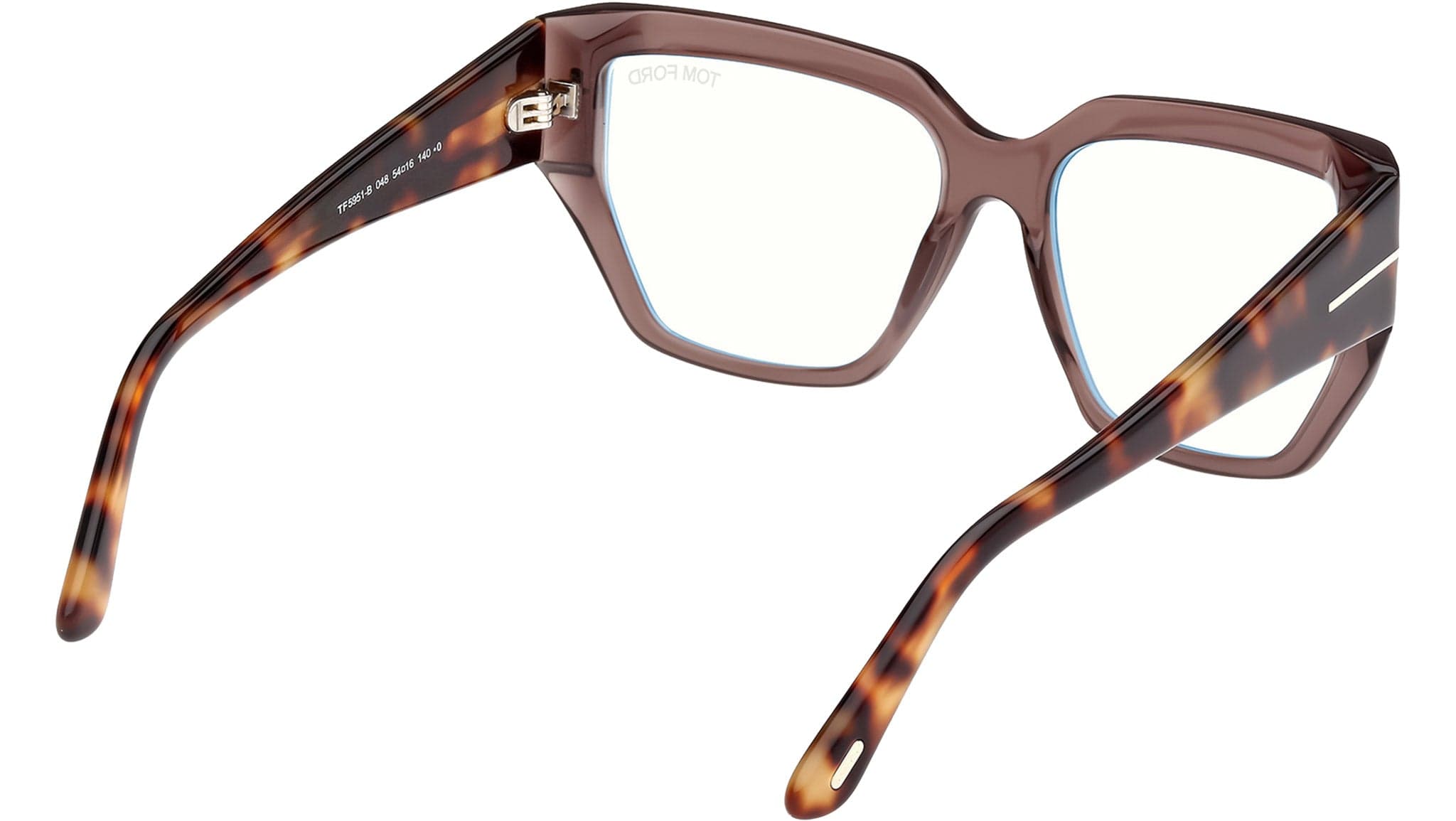 Tom Ford FT5951-B 48 Eyeglasses Shiny Dark Brown 5