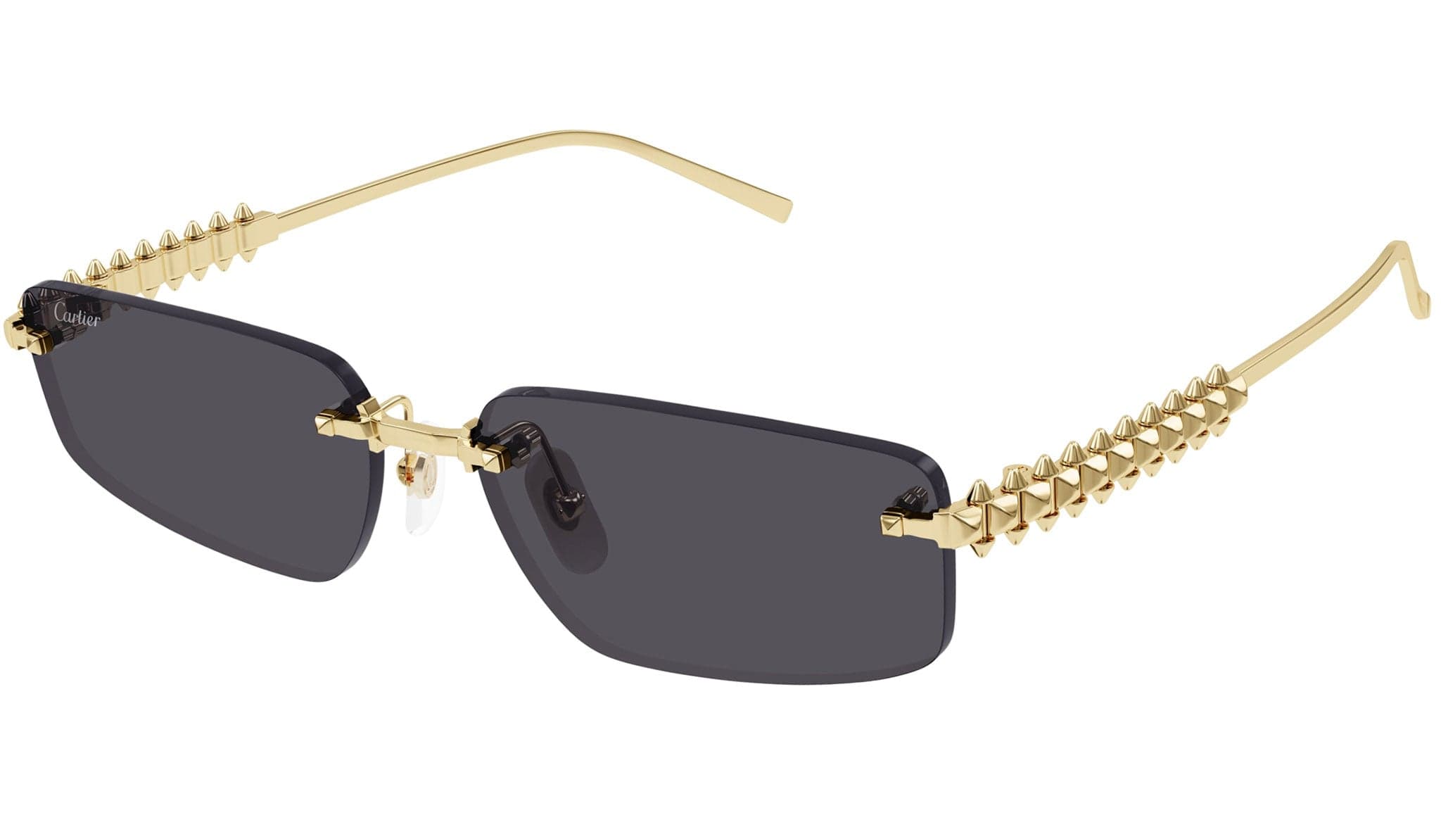 Cartier CT0544S 002 Sunglasses Gold 58mm Unisex