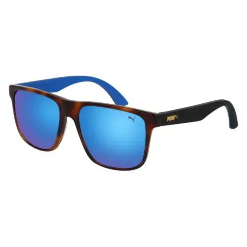 Puma PU0104S 005 Sunglasses Havana 54mm Unisex
