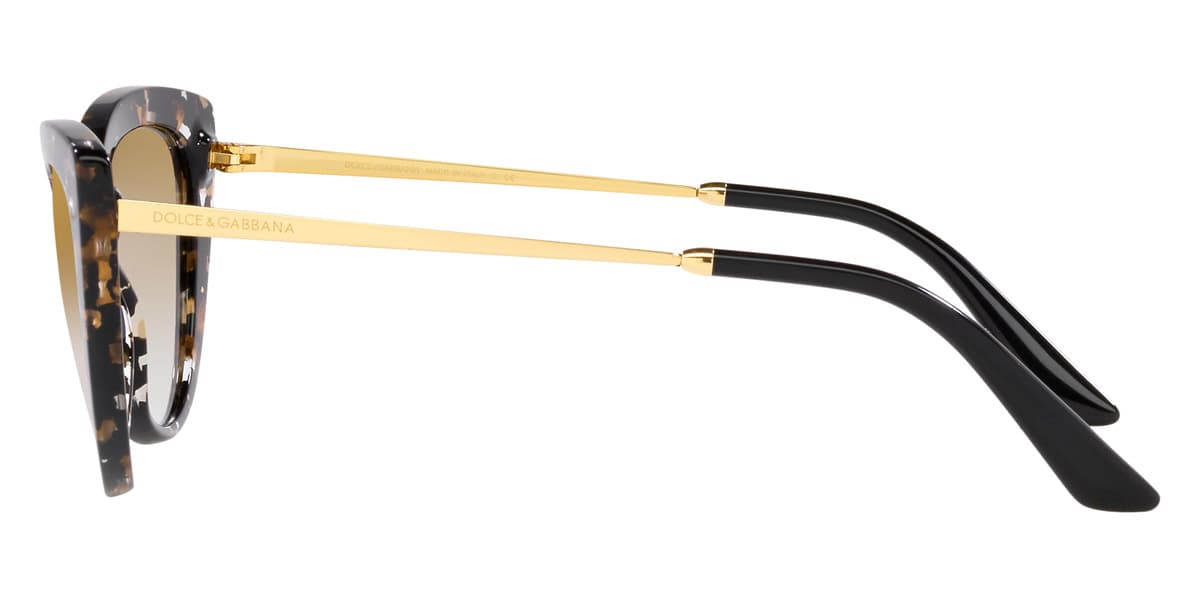 Dolce & Gabbana DG4408 9116E Sunglasses Cube Black Gold 54mm Women