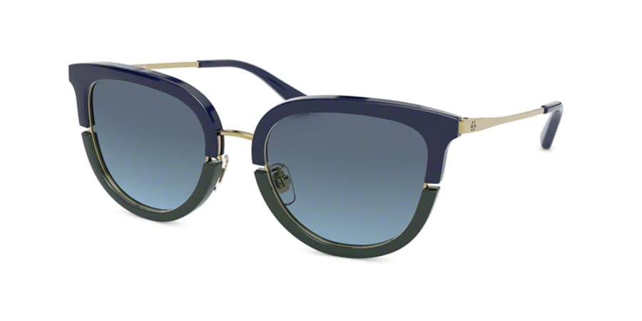 Tory Burch TY6073 17818F Sunglasses Shiny Blue 53mm Women