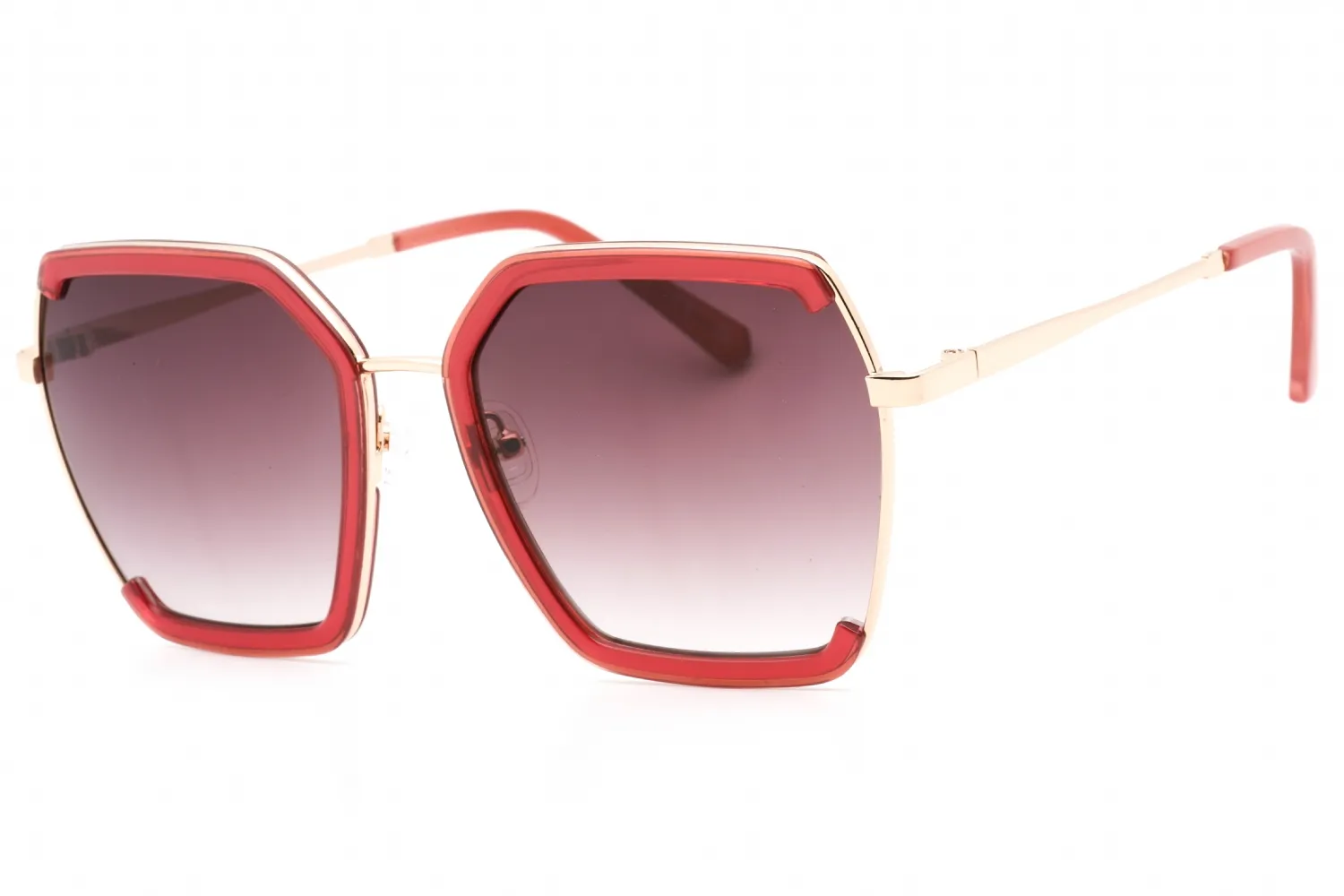 Guess Factory GF0418 69T Sunglasses Shiny Bordeaux 58mm Women