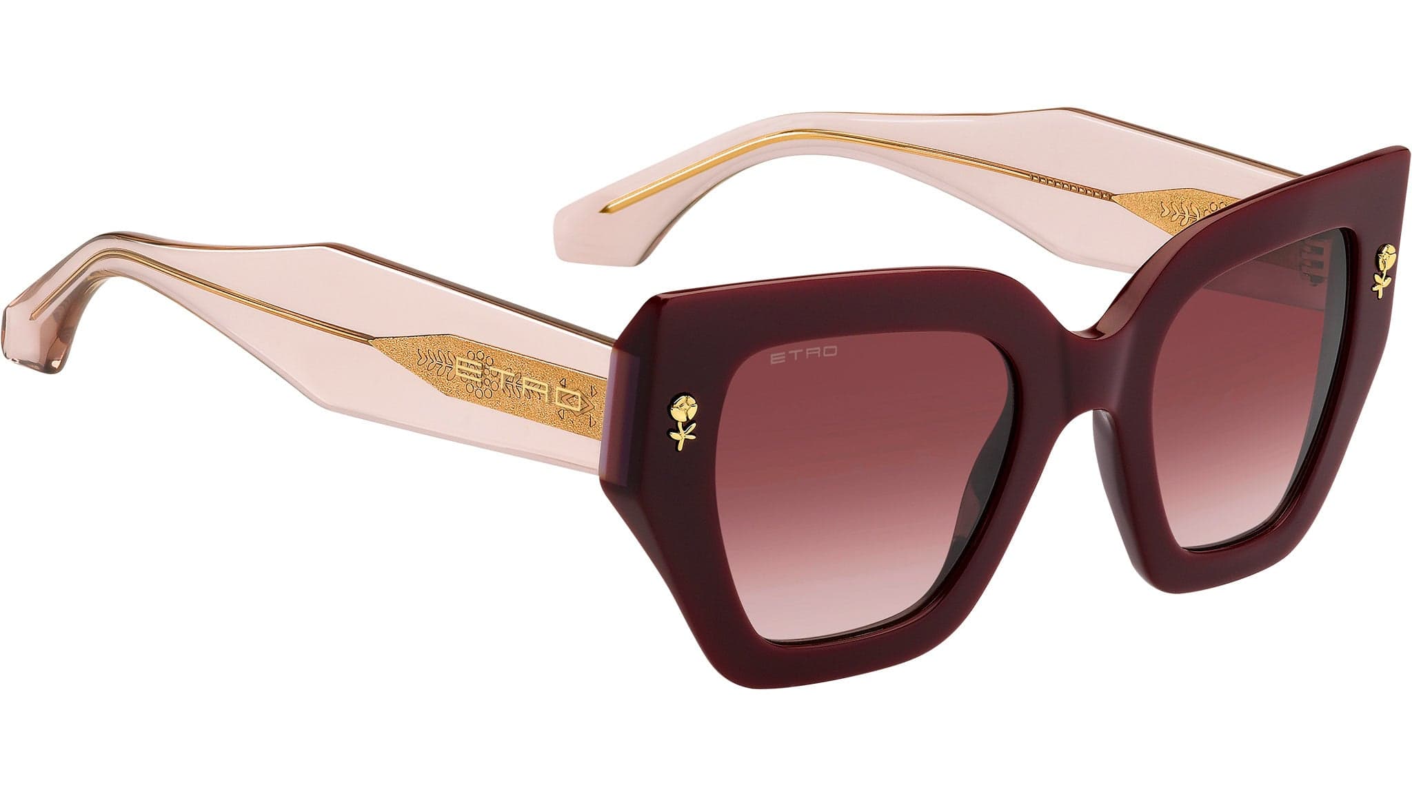 Etro ETRO 0010/S 0LHF 3X Sunglasses Burgundy 50mm Women 4
