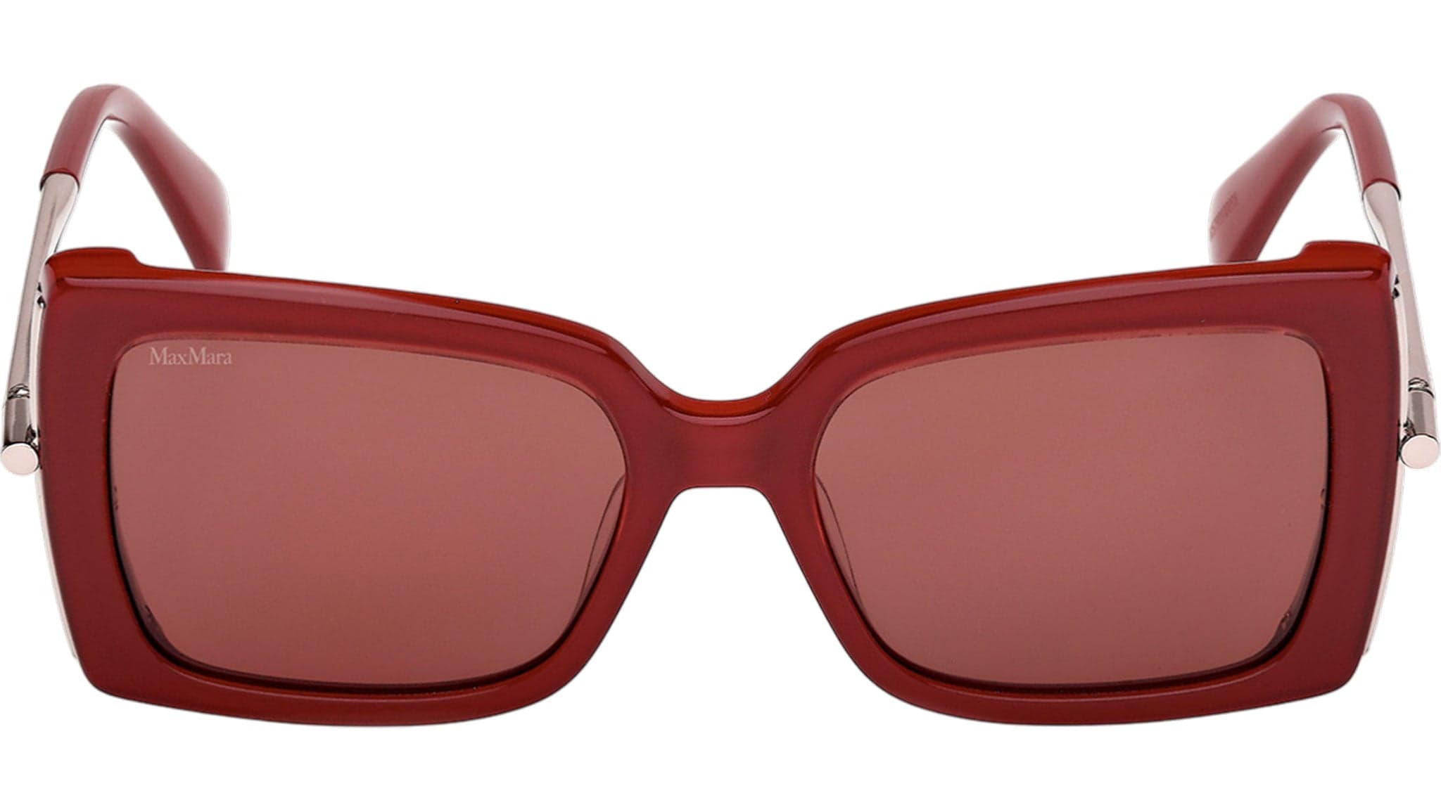Max Mara MM0166 69S Sunglasses Shiny Bordeaux 53mm Women 2