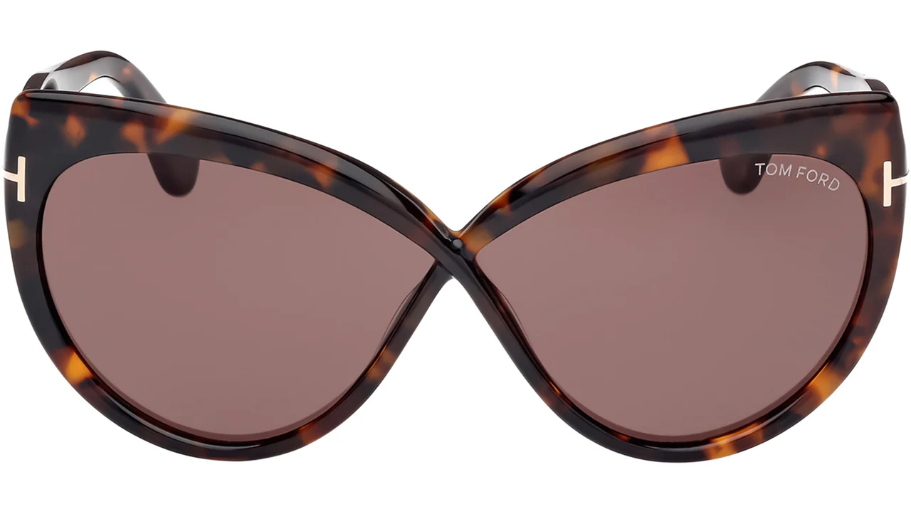Tom Ford FT1196 52E Sunglasses Dark Havana 65mm Women 2