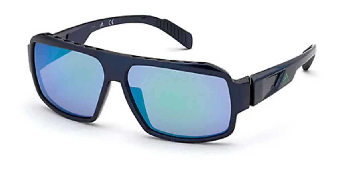 Adidas SP0026 92N Sunglasses Blue 62mm Men