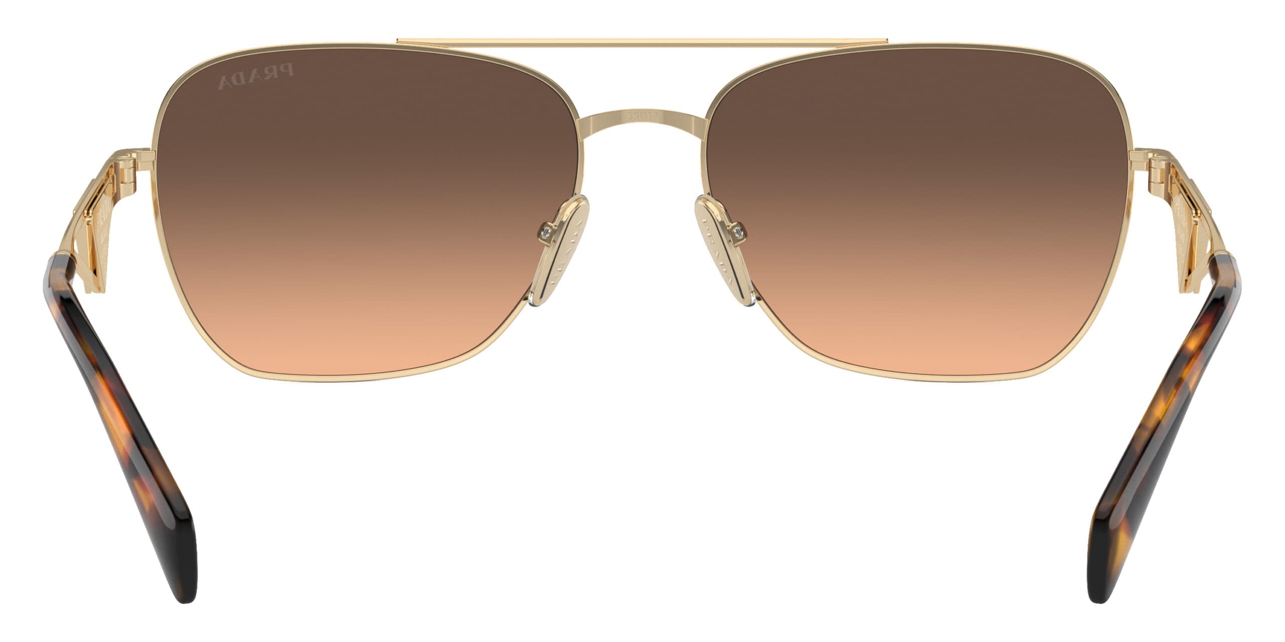 Prada SPRA50 ZVN50C Sunglasses Gold 59mm Unisex 4