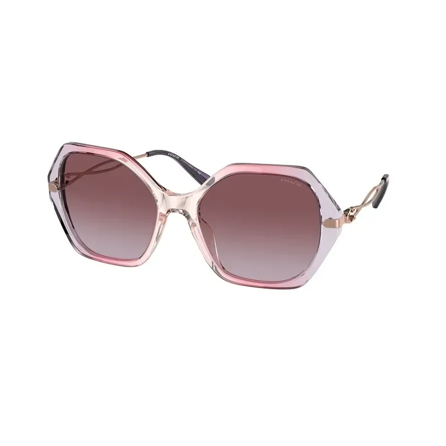 Coach 0HC8315F 56418H Sunglasses Transparent Violet 59mm Women