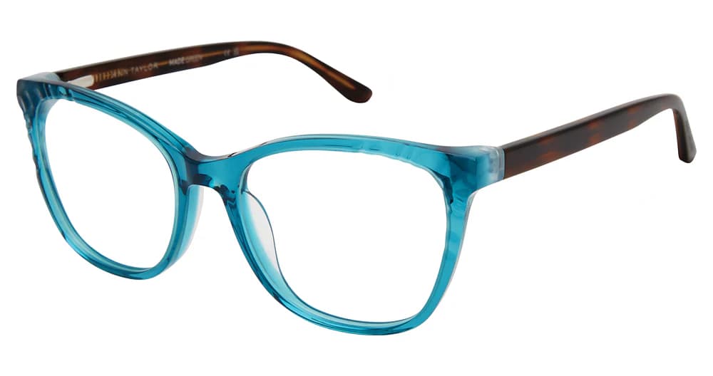 Ann Taylor TYAT347 C03 Eyeglasses Crystal Teal 52mm Women