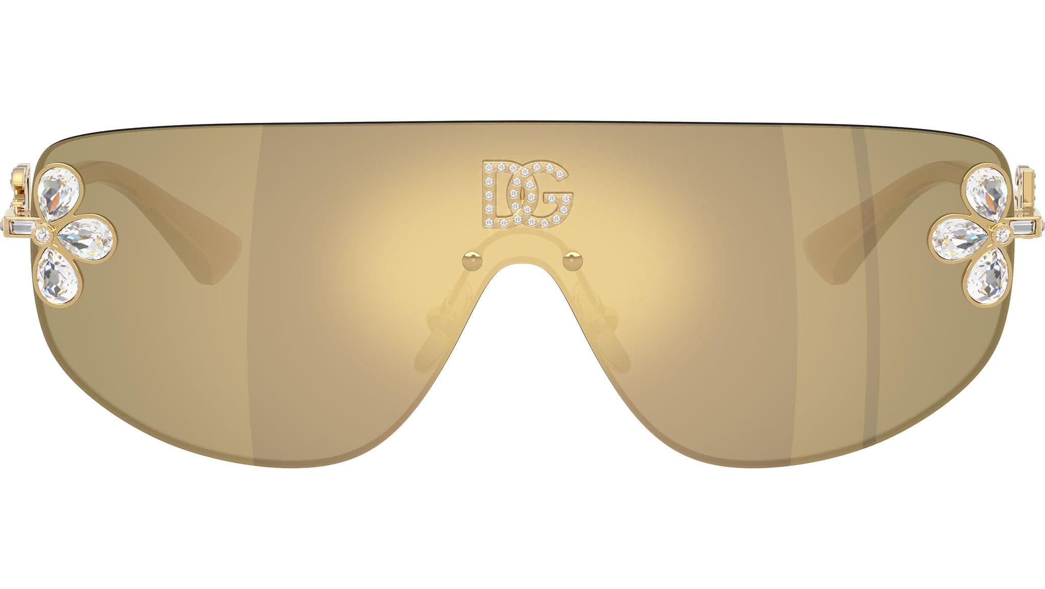 Dolce & Gabbana 0DG2333B 02/03 Sunglasses Gold 38mm Women 2