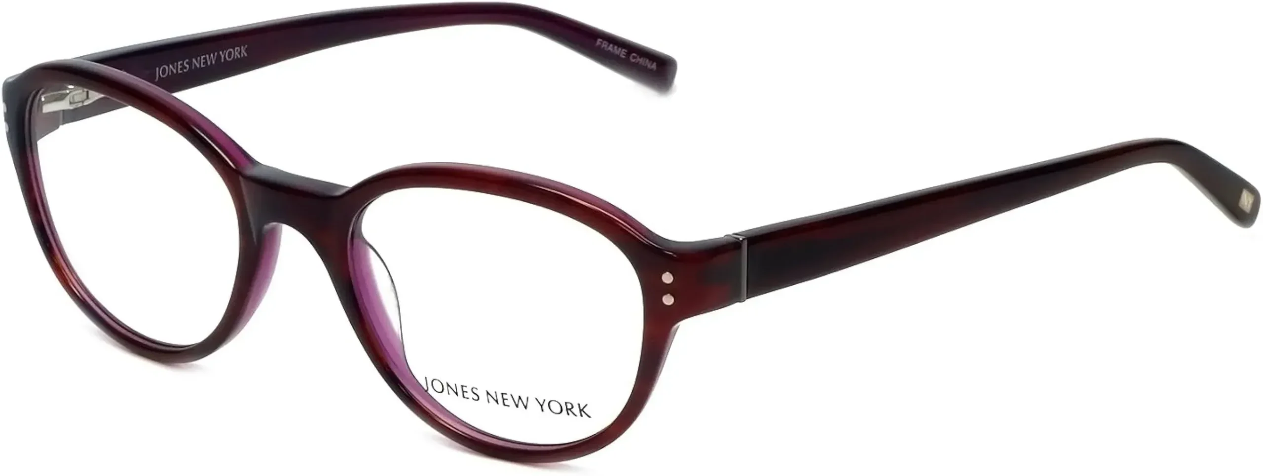 Jones New York J752 Eyeglasses Brown Purple 49mm Women