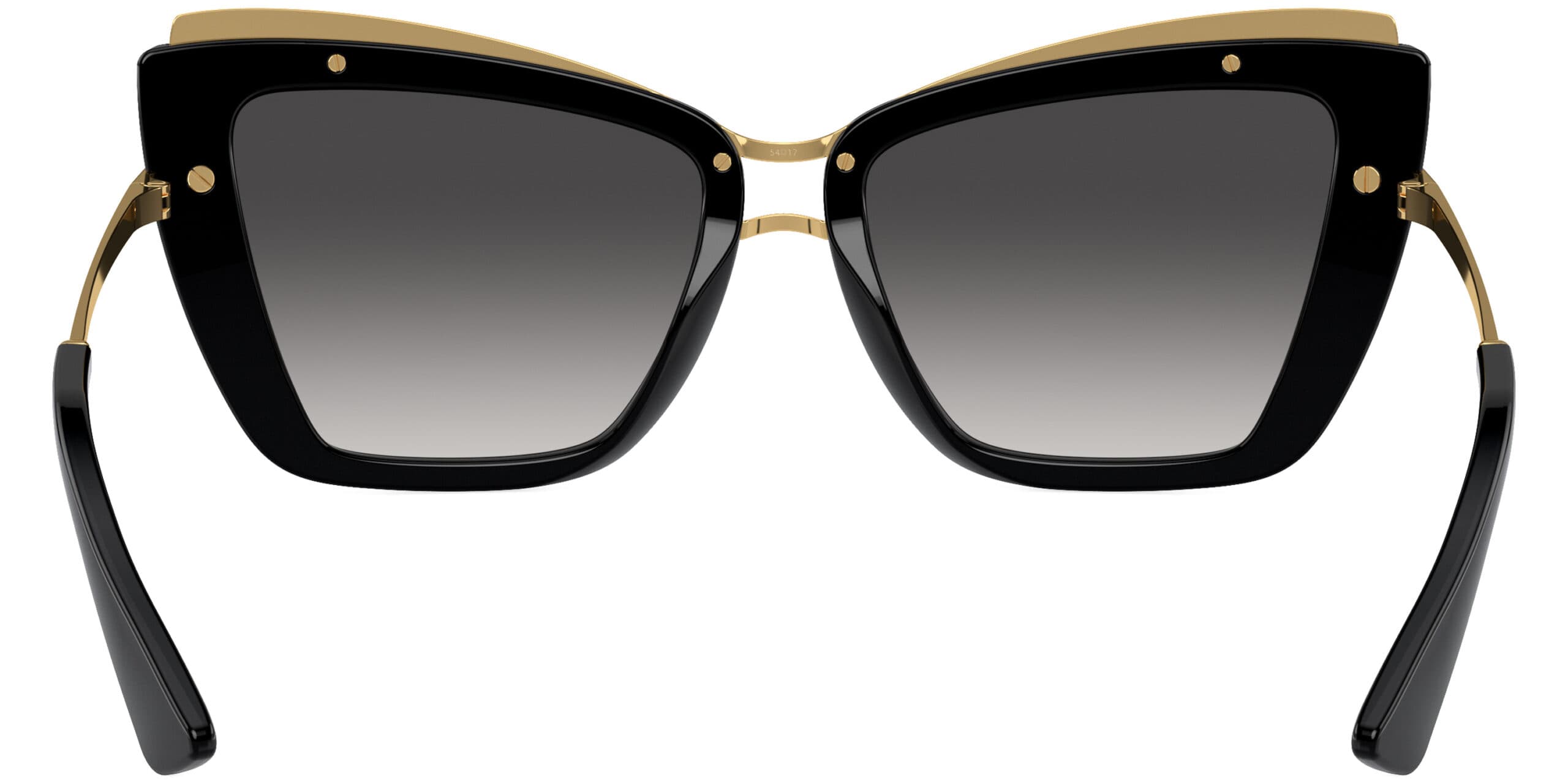 Dolce & Gabbana DG4472 5018G Sunglasses Black Gold 54mm Women 4