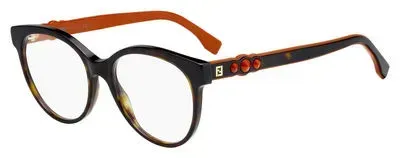 Fendi FF0275 086 Eyeglasses Dark Havana 52mm Women