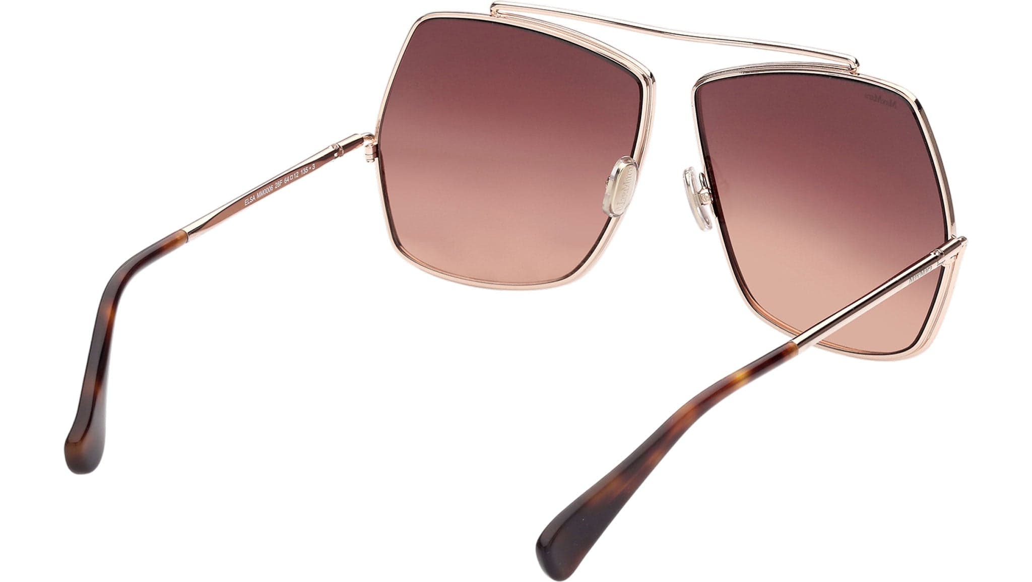 Max Mara MM0006 28F Sunglasses Shiny Rose Gold 64mm 5