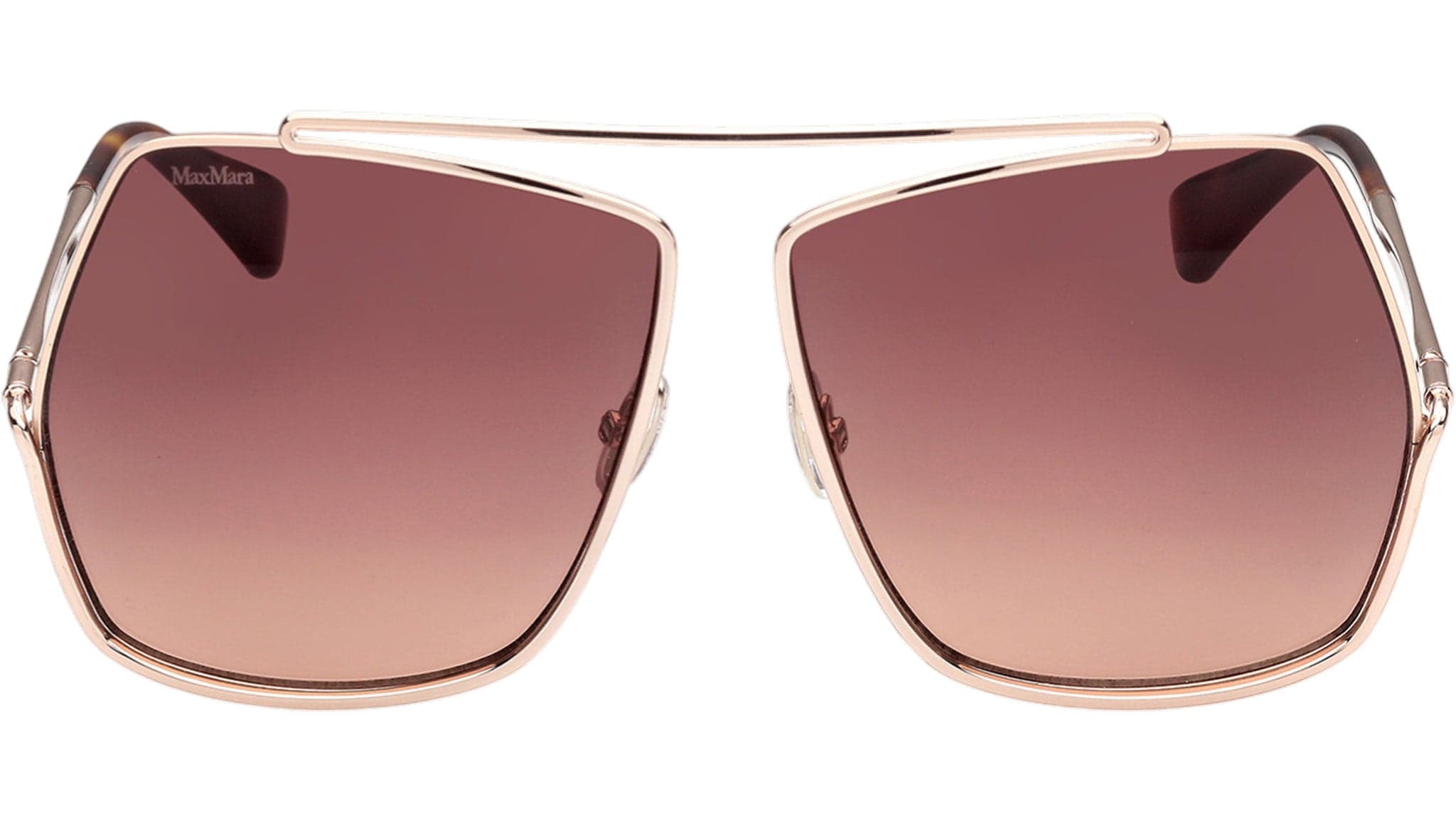 Max Mara MM0006 28F Sunglasses Shiny Rose Gold 64mm 2