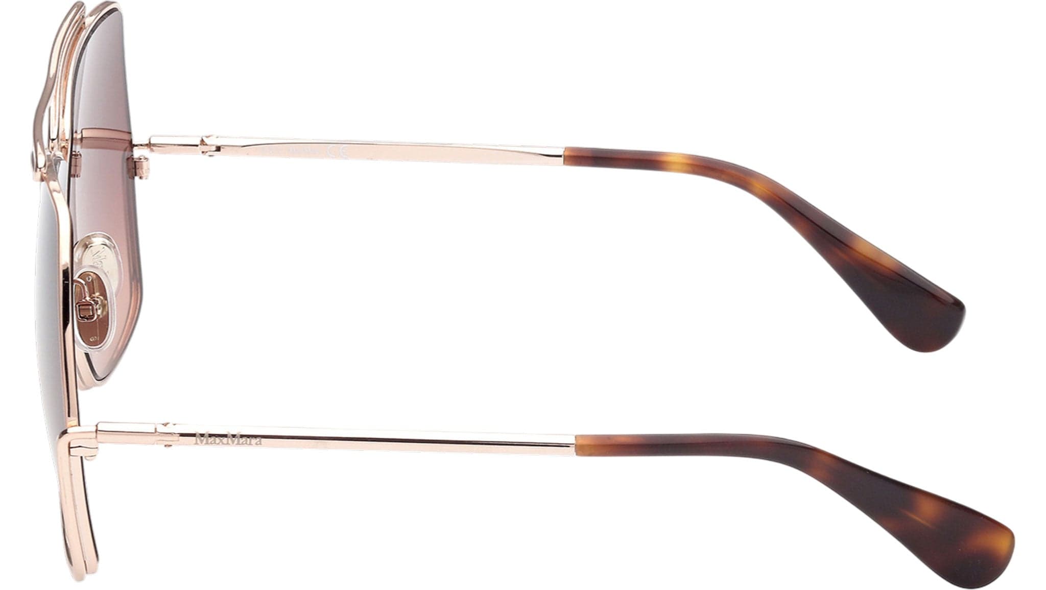 Max Mara MM0006 28F Sunglasses Shiny Rose Gold 64mm 3
