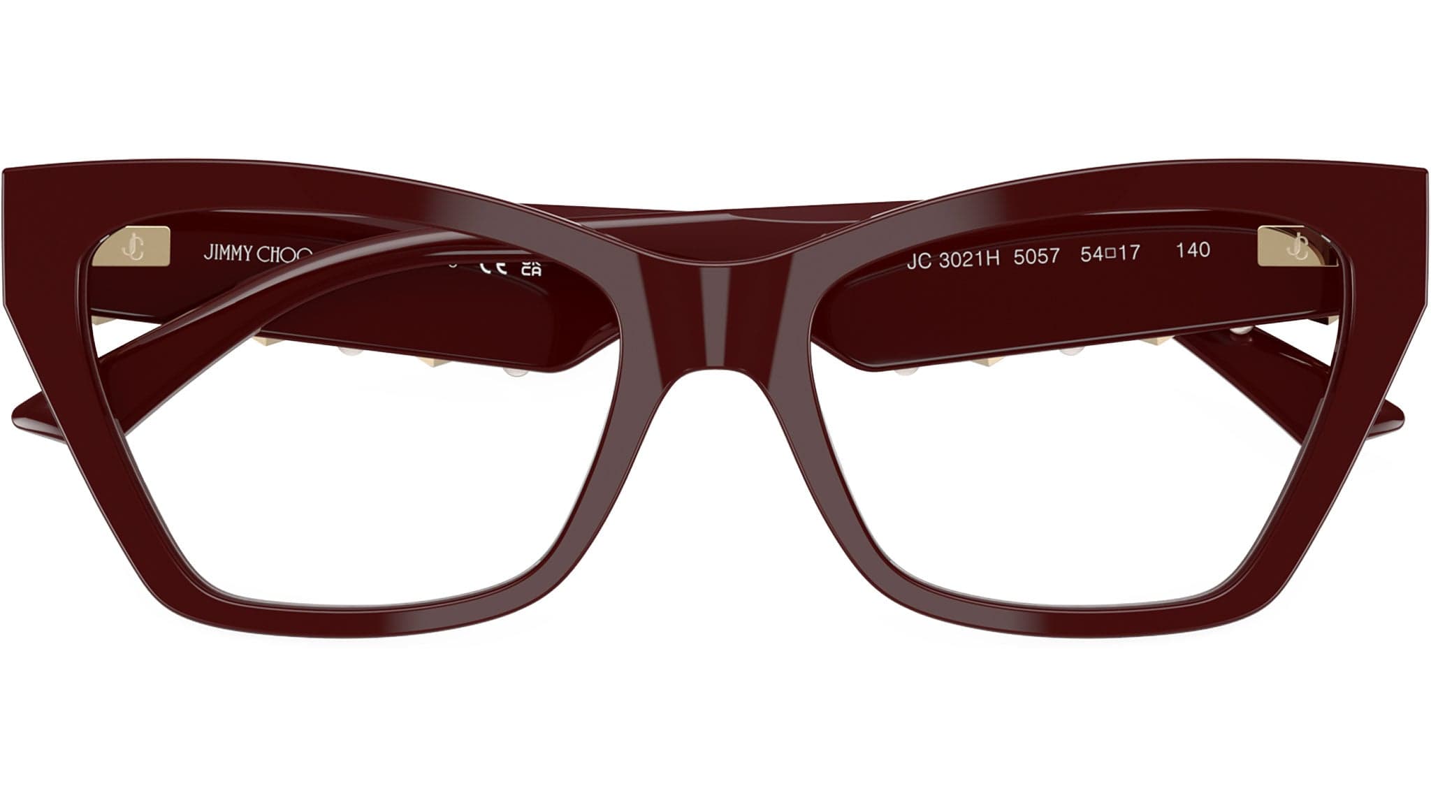 Jimmy Choo 0JC3021H 5057 Eyeglasses Red 54mm Women 5