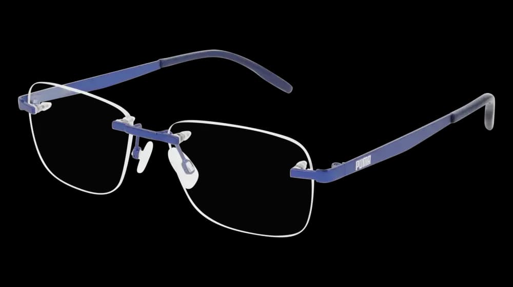 Puma PE0141O 003 Eyeglasses Blue 53mm Women