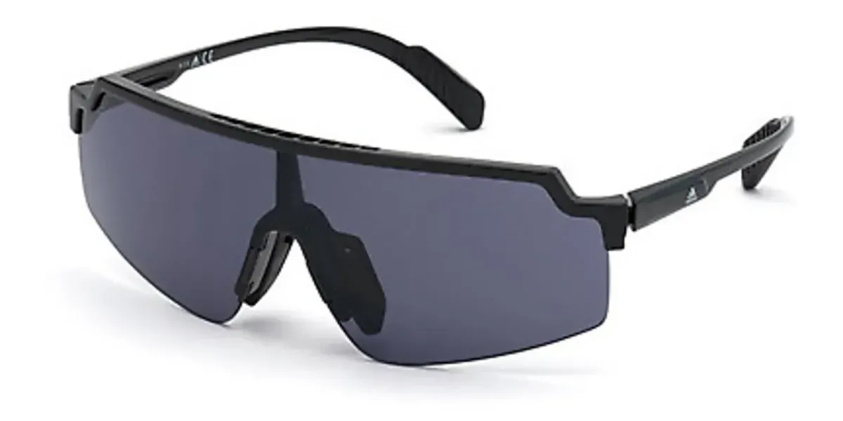 Adidas SP0028 01A Sunglasses Black Gloss 00mm Men
