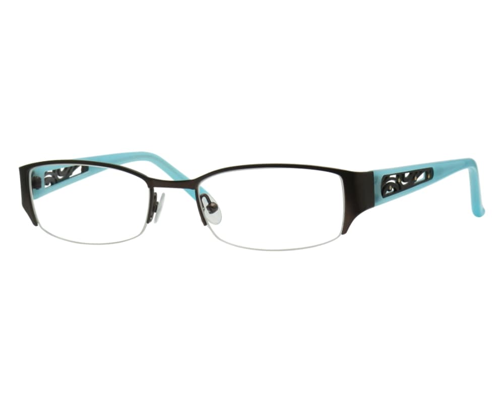 Wildflower Trillium Eyeglasses Brown Turquoise 51mm Women