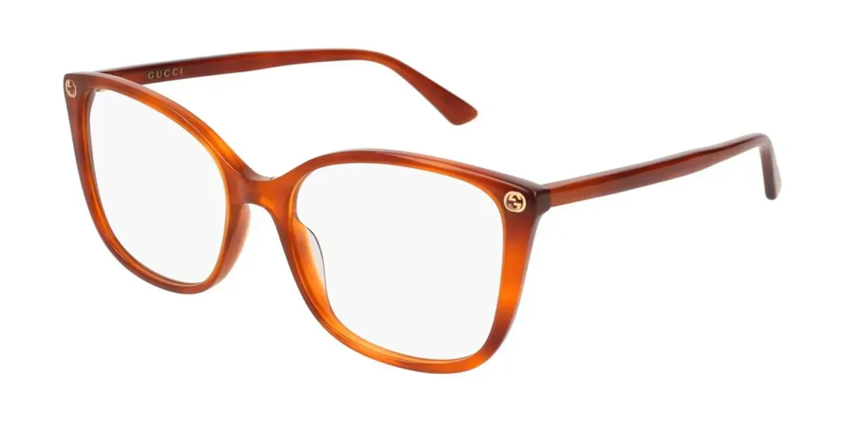 Gucci GG0026O 006 Eyeglasses Havana 53mm Women