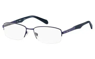 Fossil 7015 RCT Eyeglasses Matt Blue 56mm Men