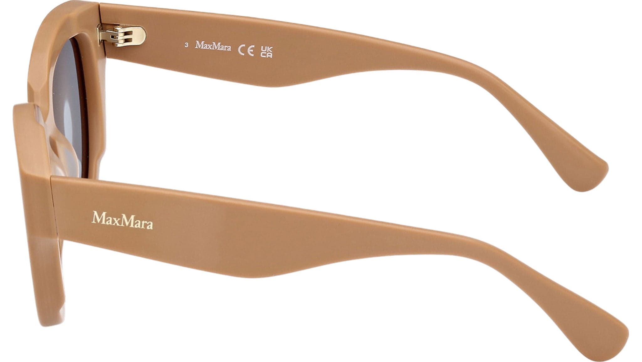 Max Mara MM0077 46N Sunglasses Matte Light Brown 50mm 3