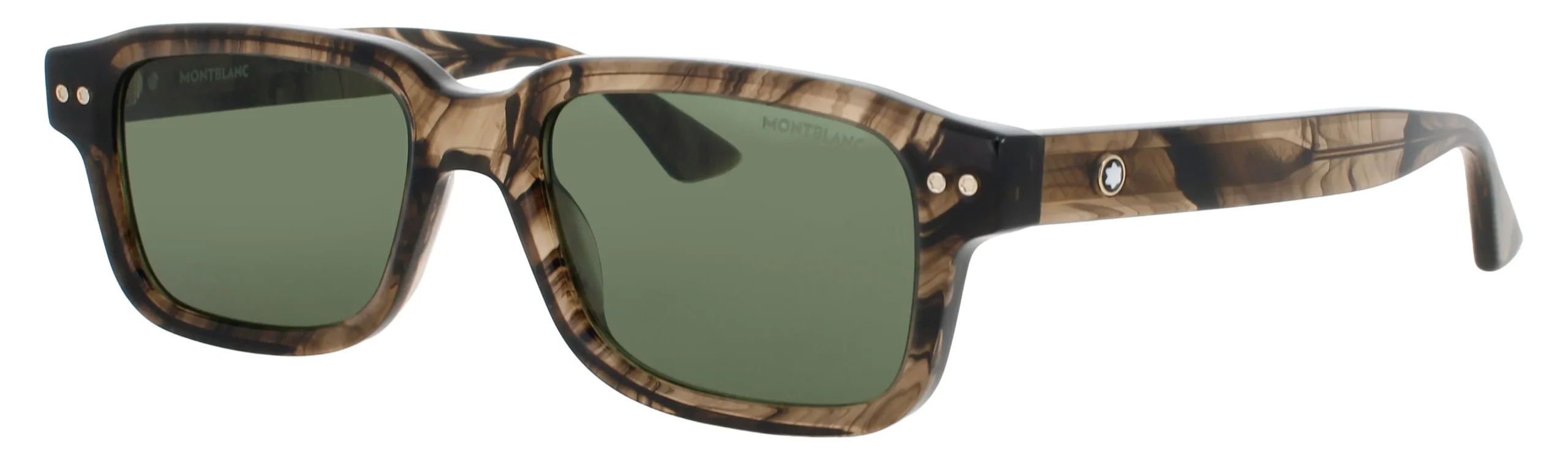 Montblanc MB0286S 004 Sunglasses Brown 53mm Men