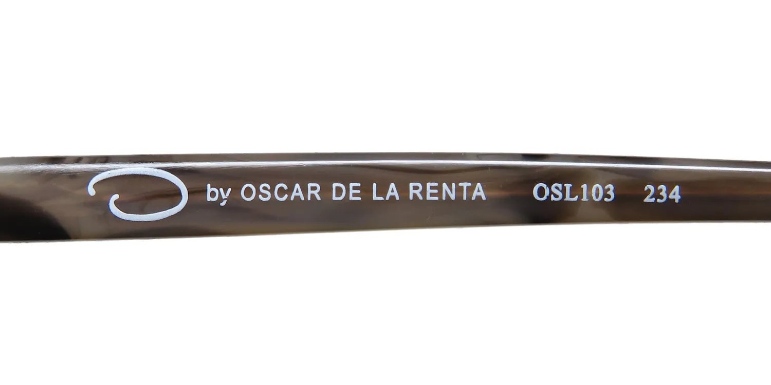 Oscar de la Renta Osl 103 234 Eyeglasses Shiny Light Brown 53mm 7