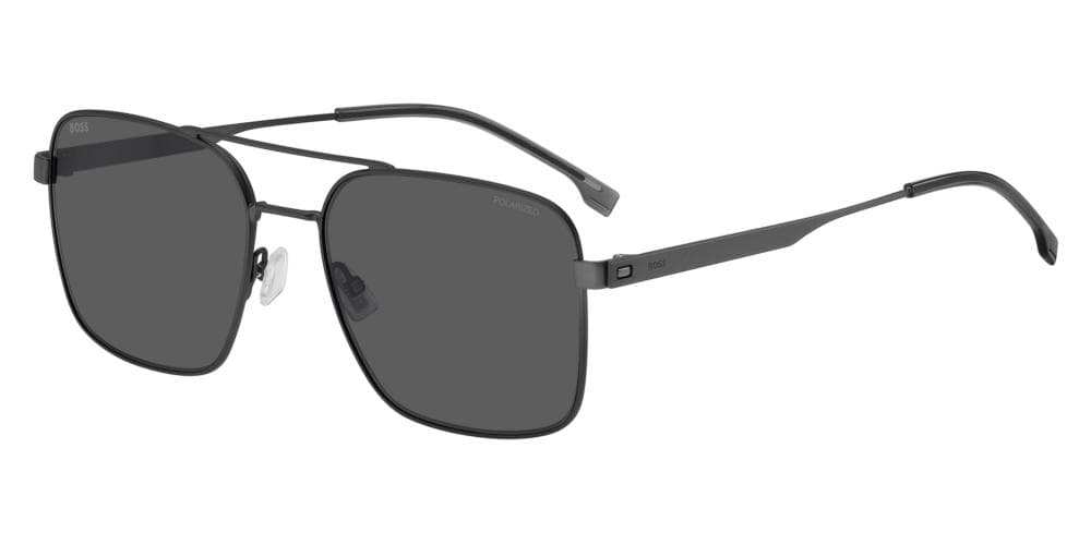 HUGO BOSS BOSS1695/S 0SVK M9 Sunglasses Matte Ruthenium Silver 58mm Men