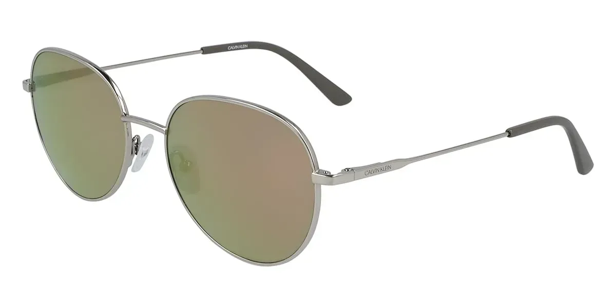 Calvin Klein 20104S 045 Sunglasses Silver 54mm Women