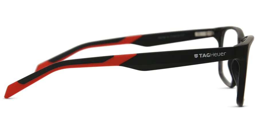 Tag Heuer TH0552 005 Eyeglasses Matte Black/red 59mm Men