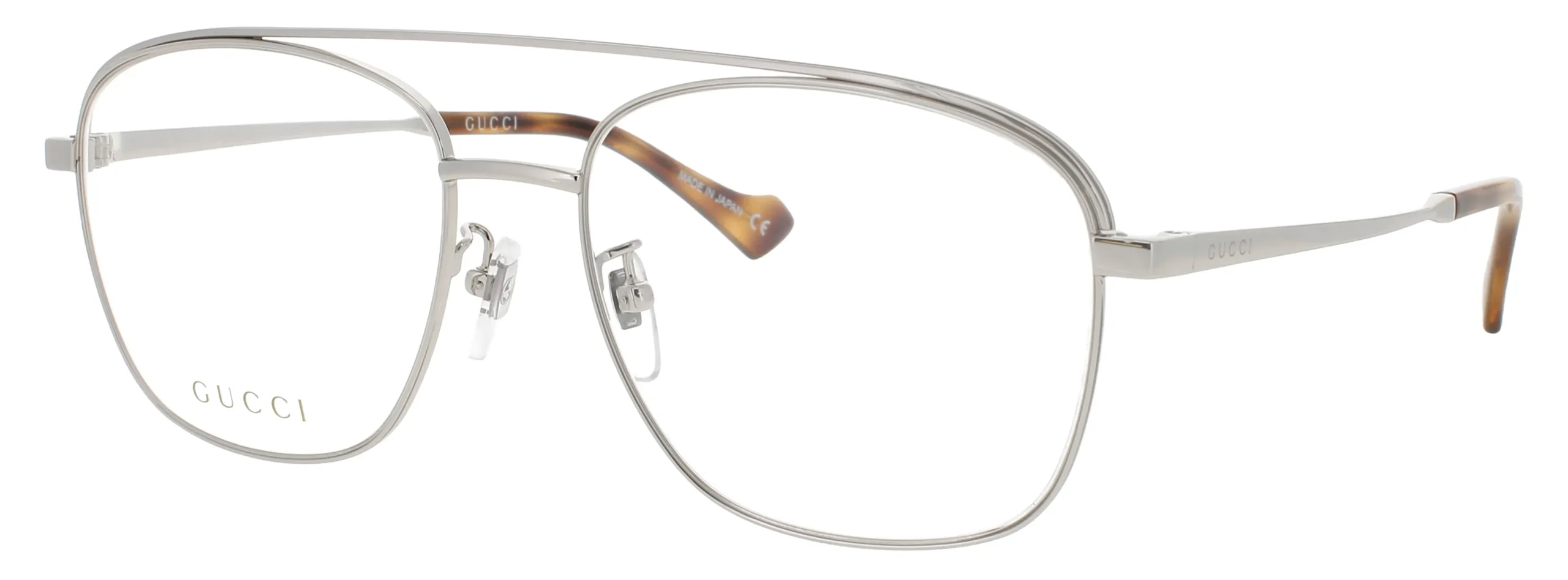 Gucci GG1103O 003 Eyeglasses Silver 57mm Men