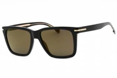 HUGO BOSS BOSS 1598/S 02M2 JO Sunglasses Black Gold 55mm
