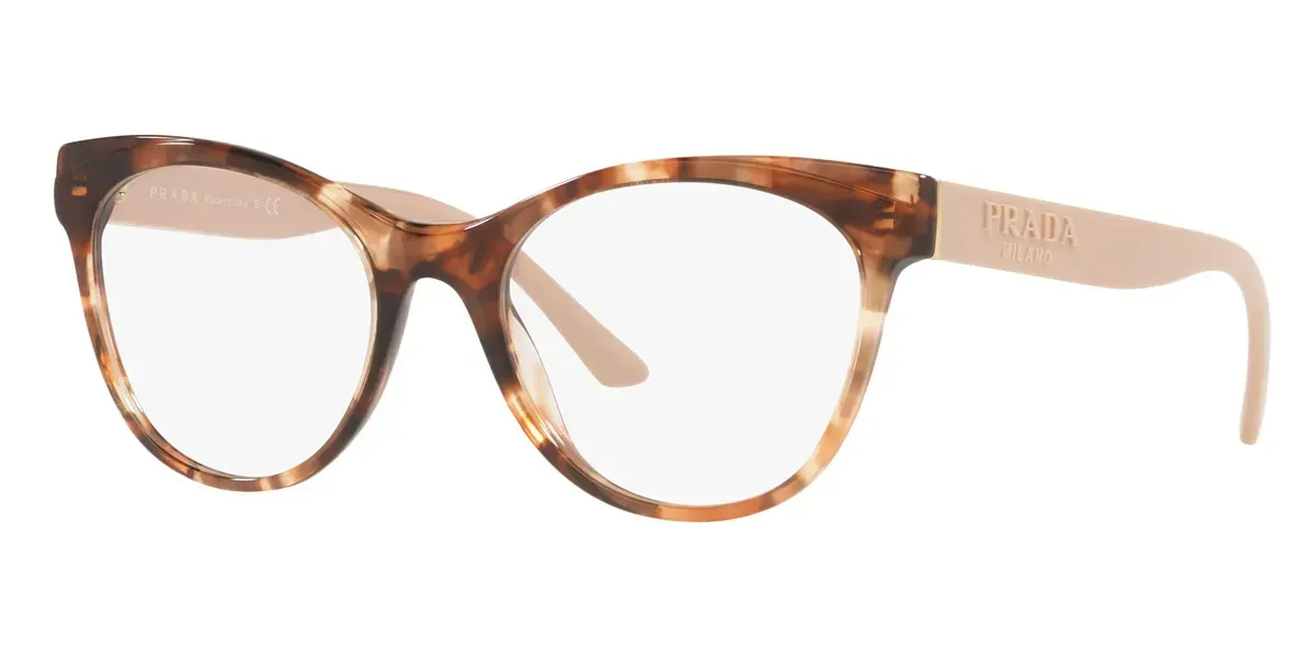 Prada PR05WV 07R1O1 Eyeglasses Caramel Havana 51mm Women