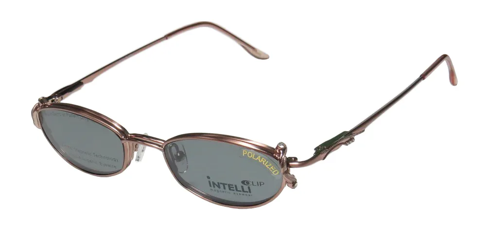 Elite Eyewear Intelli Clip 750 pink Eyeglasses Brownish Pink 47mm