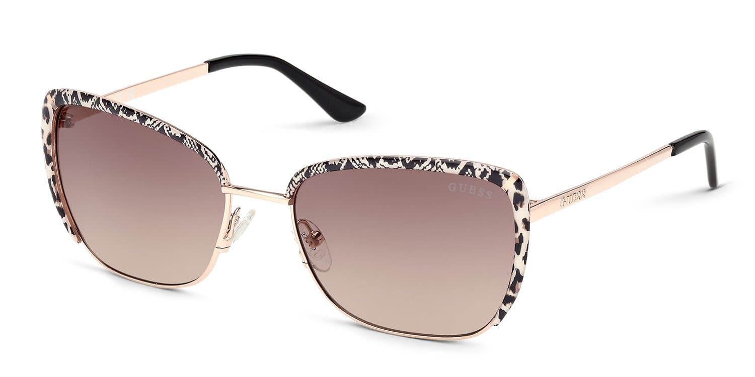 Guess GU00218 28F Sunglasses Shiny Rose Gold 57mm