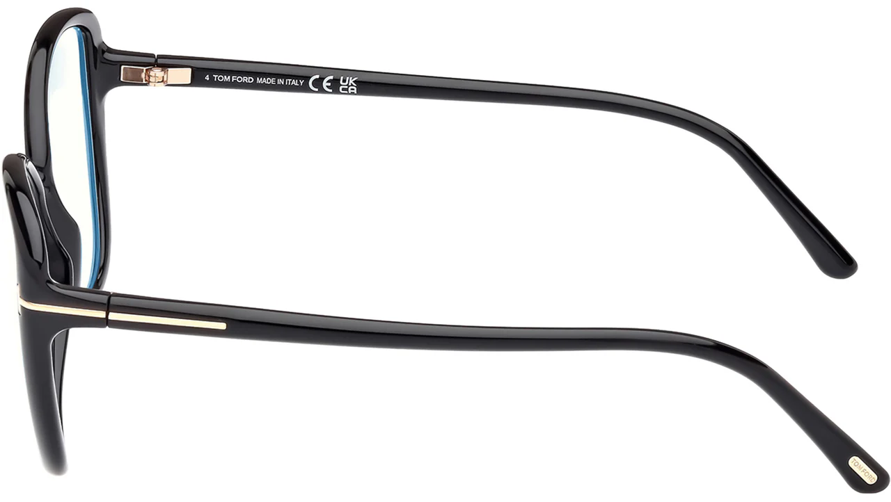 Tom Ford FT5907B 001 Eyeglasses Shiny Black 55mm Women 4