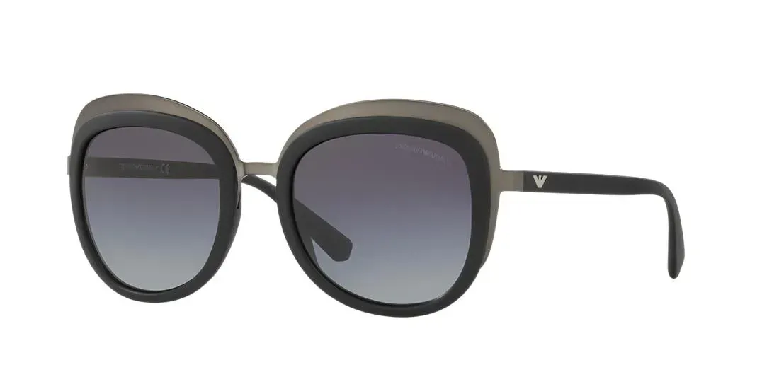 Emporio Armani EA2058 30108G Sunglasses Matte Gunmetal 53mm Women