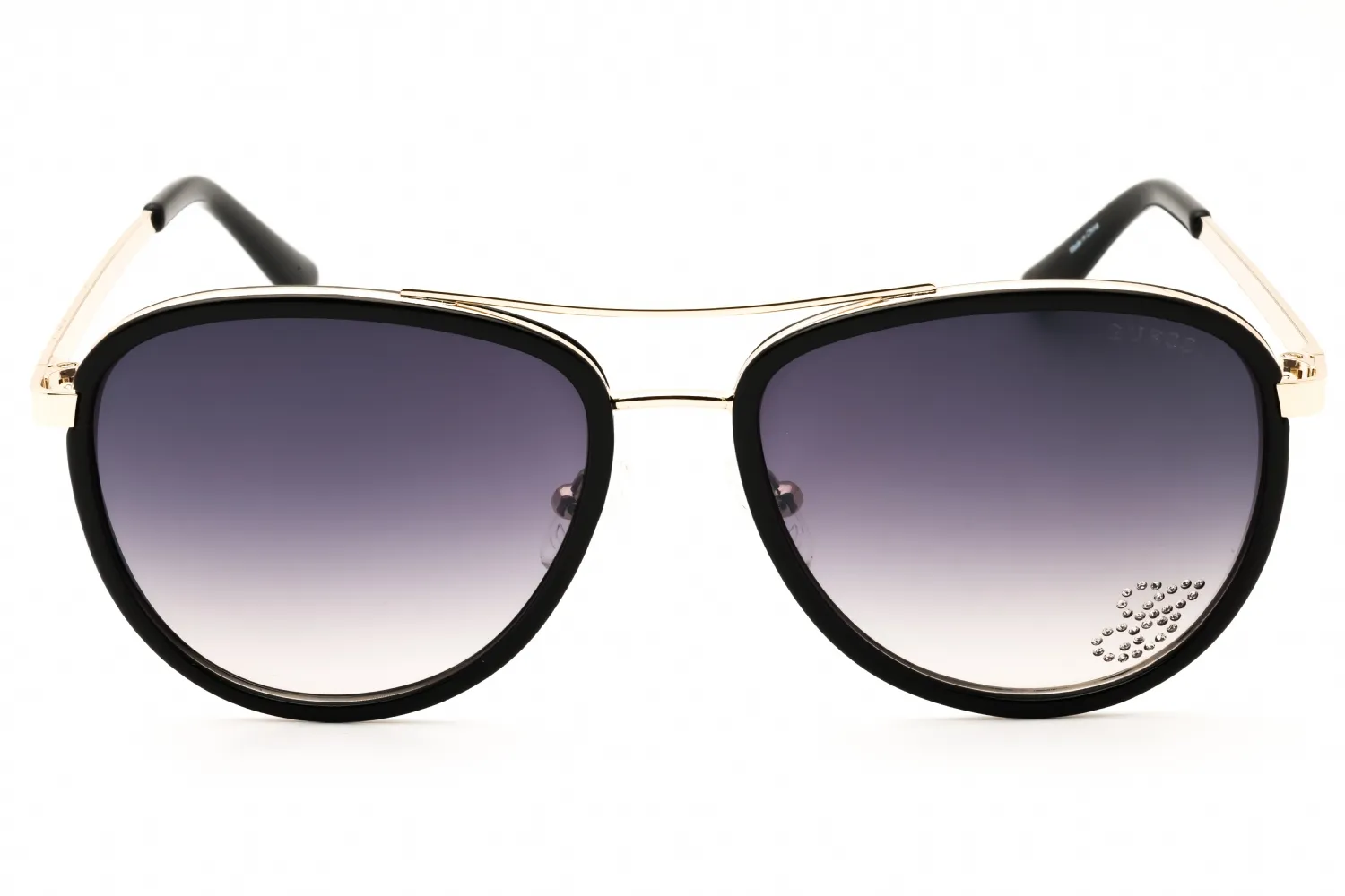 Guess Factory GF6052 01B Sunglasses Shiny Black 57mm Women 2