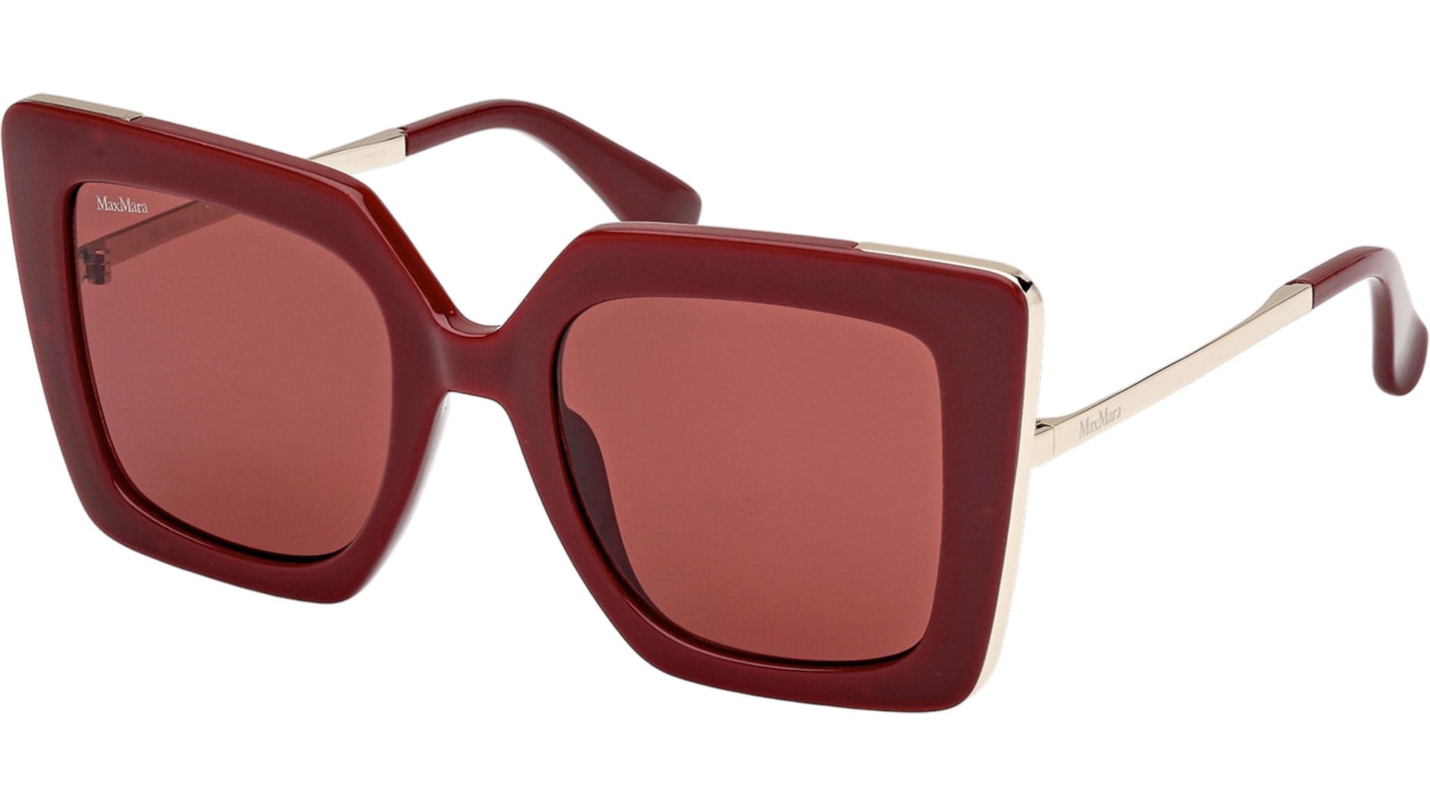 Max Mara MM0051 69S Sunglasses Shiny Bordeaux 52mm