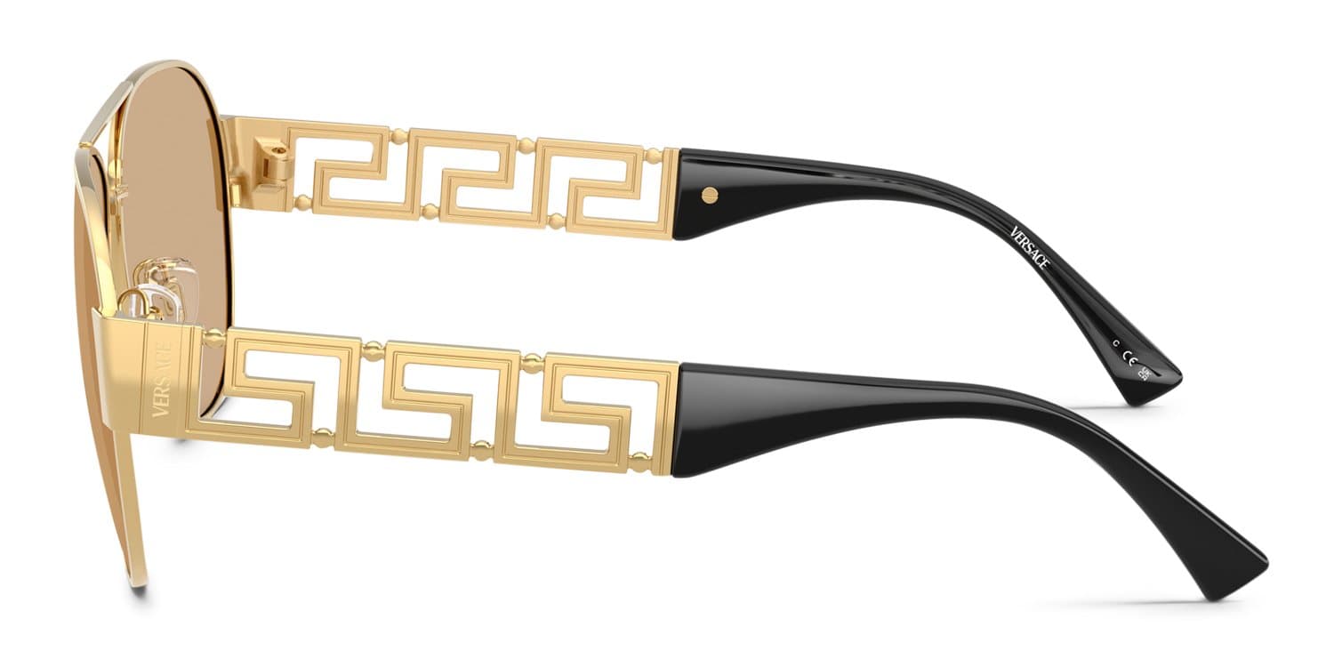 Versace 0VE2289 1002D8 Sunglasses Polished Gold 61mm Unisex 3
