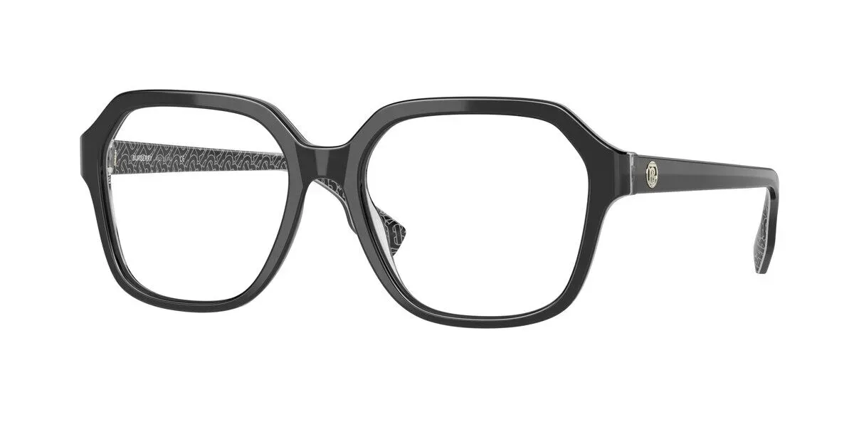 Burberry BE2358F ISABELLA Asian Fit Eyeglasses Black/print 54mm Women