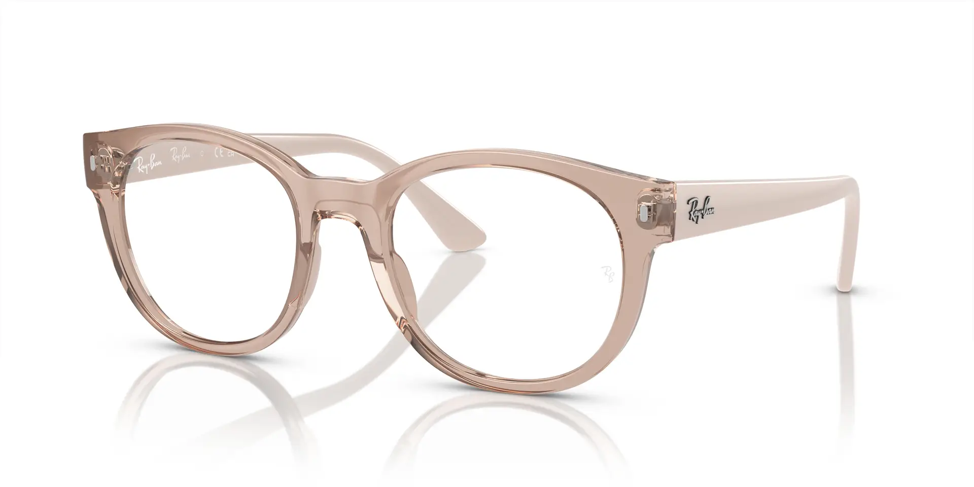 Ray-Ban RB7227 8203 RX7227 Eyeglasses Beige 53mm Unisex