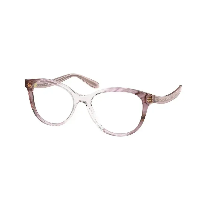 Coach HC6177F Eyeglasses Transparent Pink Ombre 55mm Women
