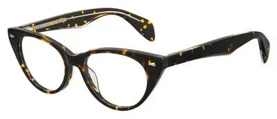 Rag & Bone RNB3012 0086 Eyeglasses Dark Havana 49mm Women
