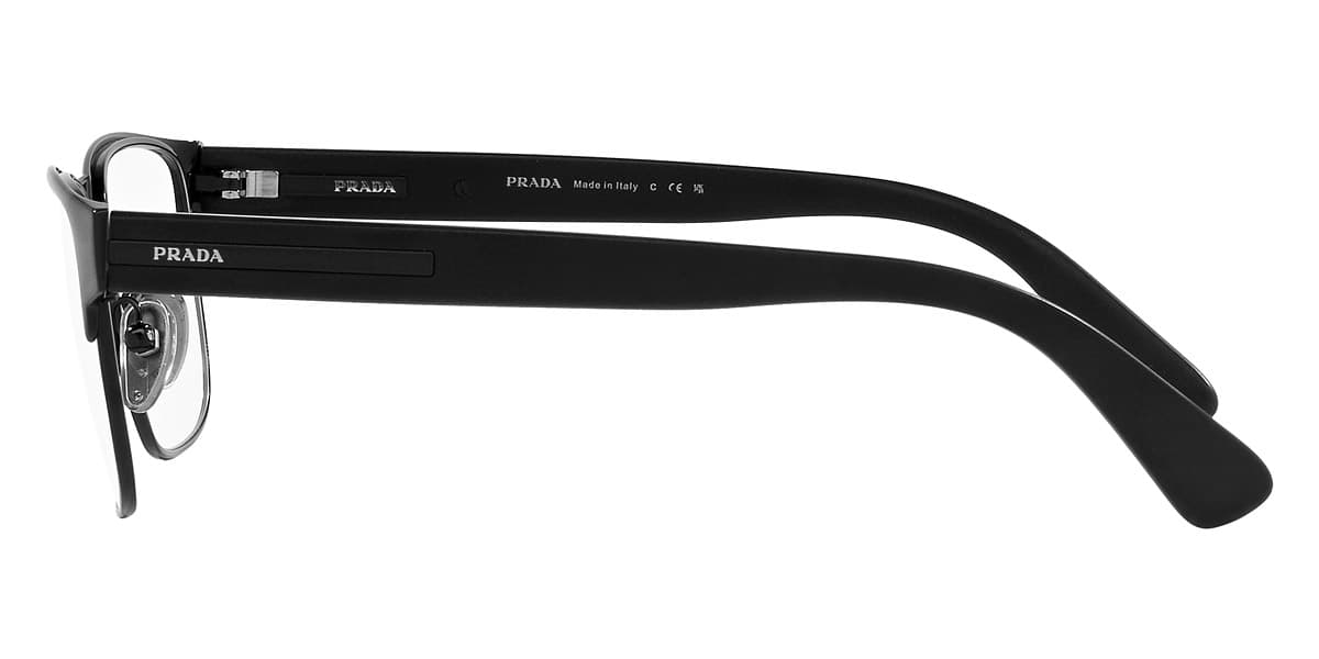 Prada VPR57Z 1BO1O1 Eyeglasses Black 56mm Unisex 3