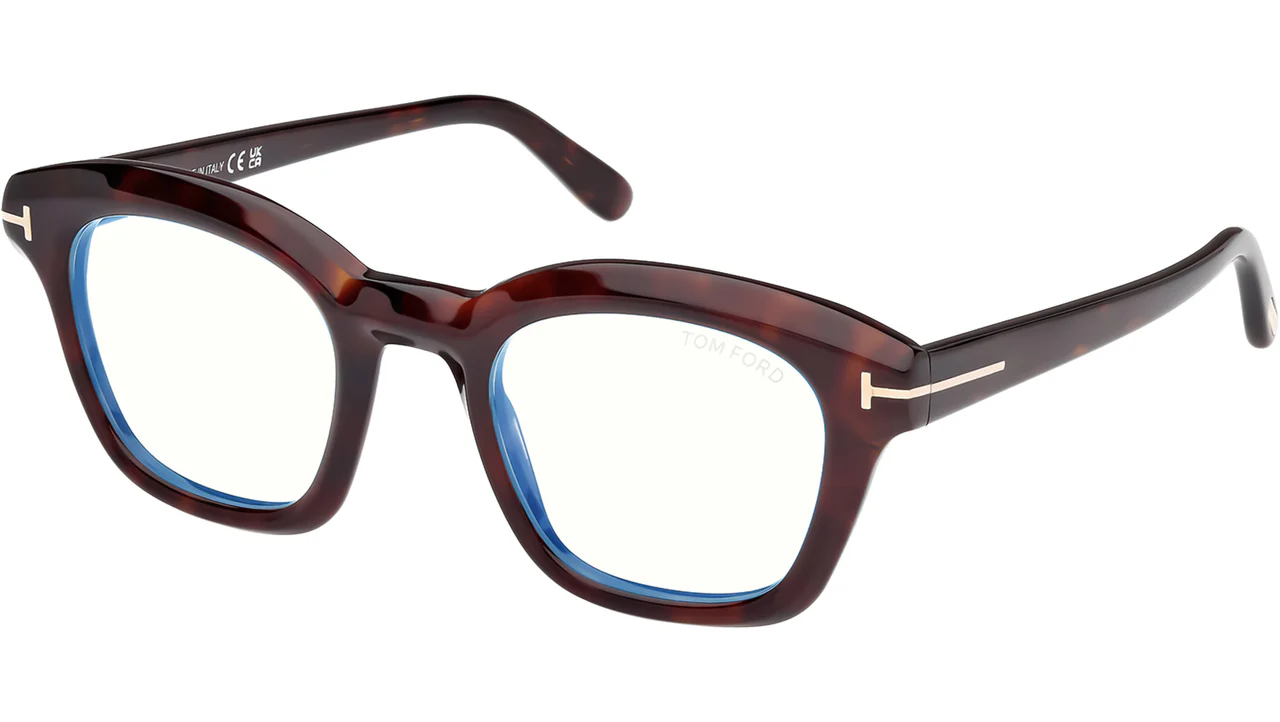 Tom Ford FT5961B 052 Eyeglasses Dark Havana 49mm Men